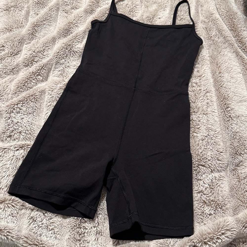 Black Sleeveless Romper-Aritzia